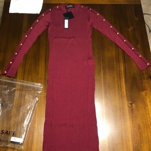 Versace wool midi dress